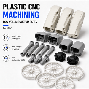 Pièces de machine personnalisées en UHMWPE, PTFE, POM, nylon, PEEK, service d'usinage CNC, fournisseurs de pièces d'usinage CNC en plastique - Product Image 1
