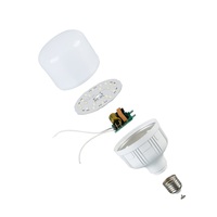 Ampoule LED en plastique pour phare de nuit 5W 10W 15W 20W 30W, matière première B22 E27
