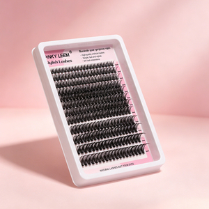 Soft <b>Fluffy</b> False <b>Eyelash</b> Extensions Vegan Cruelty Free Reusable Lightweight PBT Band for Everyday Look Quick - Product Image 1