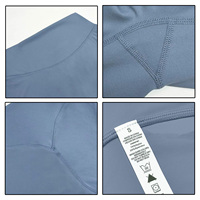 Shorts de yoga taille haute respirants personnalisés, ultra doux, effet push-up, pour la gym, le fitness, la course et le cyclisme pour femmes