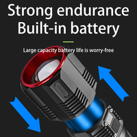Nouvelle lampe torche laser portable à haute intensité, super lumineuse, longue portée, en alliage d'aluminium, pour l'extérieur