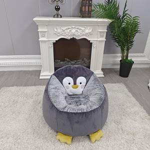 Anak-anak lucu hewan premium katun murni Penguin PV Plush kursi Beanbag anak-anak kacang tas kursi bayi - Product Image 6