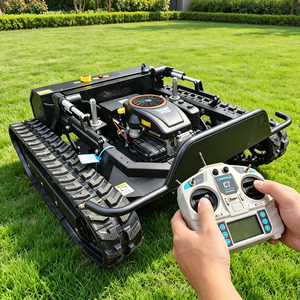 Big Power Gasoline Engine Small Robot Grass Cutter Cutting Width 80cm 100cm 120cm <strong>Remote</strong> Control Crawler Lawn <strong>Mower</strong> <strong>Flail</strong> <strong>Mower</strong> - Product Image 5