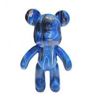 28 Cm Diy Bearbrick Action Figure Toy 18 Cm Handmade Diy Sticking Drill Bearbrick Doll