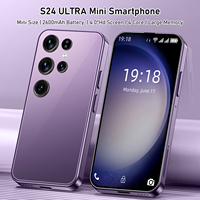 Mini Teléfono Inteligente Educativo S24 HD Deca Core Francés 4G LTE Android Desbloqueado Doble SIM para Estudio, Libros Electrónicos y Aprendizaje Escolar