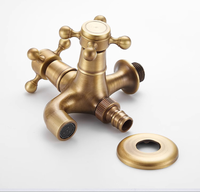 Meilleures ventes : Ensemble de toilette pour femme en laiton antique de luxe léger, avec pistolet de pulvérisation, robinets de lavabo, pomme de douche et support mural