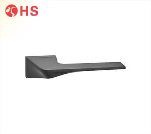 דלת סגסוגת בצורת ריבוע אבץ מודרני ידיות שילוב מנעול עבור דירות פנים מלונות משרדי אריזה רגילה - Product Image 1