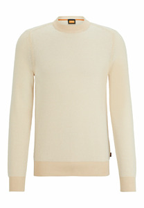 Jersey Jacquard de alta calidad personalizado para hombre, Jersey de algodón con cuello redondo, suéteres de espiga - Product Image 5