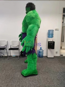 <span class=keywords><strong>Serie</strong></span> de personajes de película, disfraz de mascota inflable Hu-lk gigante verde para caminar, disfraz de mascota Hu-lk inflable en movimiento para Festival - Product Image 3