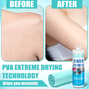 Asciugamano Assorbente in Pelle di Daino per Nuoto, Asciugatura Auto, Immersioni, Sport Acquatici, Spiaggia, Doccia, Piscina, Regalo per Nuotatori - Product Image 5