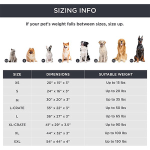 Reversible <b>Dog</b> <b>Bed</b> Memory Foam Rectangle Soft Sherpa Fleece Surface <b>Durable</b> Oxford Textile Pet <b>Bed</b> - Product Image 2