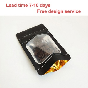 Tùy Chỉnh Nhanh Màu Đen Trẻ Em Kháng Mùi Bằng Chứng Resealable Stand Up Pouch Ziplock Mylar Bag Với Cửa Sổ Rõ Ràng - Product Image 3