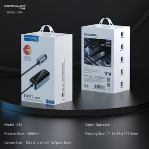 <span class=keywords><strong>Adaptateur</strong></span> de chargeur de voiture à haute puissance de charge super rapide de 107W avec sortie de port <span class=keywords><strong>multi</strong></span>-<span class=keywords><strong>USB</strong></span> - Product Image 6