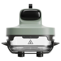 Friteuse à air électrique numérique en verre Crispi 4,5 L 1500 W, portable, double panier, pour cuire à l'air, appareil électroménager, compatible lave-vaisselle, intérieur
