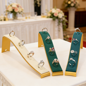 แท่นโชว์แหวนโลหะสำหรับงานออกแบบแฟชั่น ชั้นวางโชว์เครื่องประดับสำหรับตู้โชว์ - Product Image 4