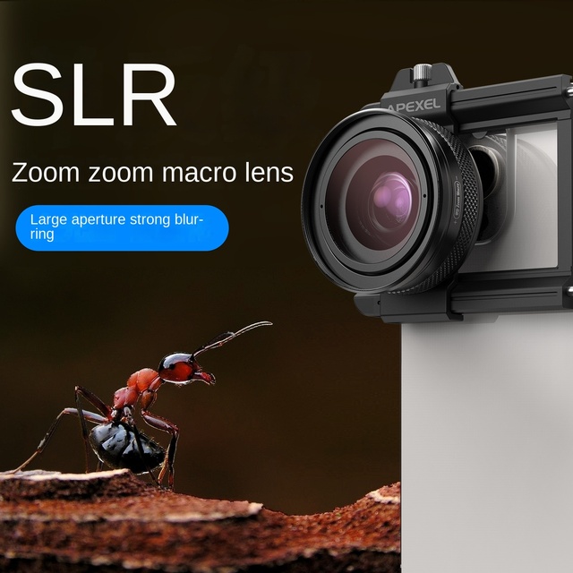 Professional Wide Angle Zoom Macro Camera Lens MF Focus HD Mobile Phone Insect Flower Jewelry Shooting for iPhone for