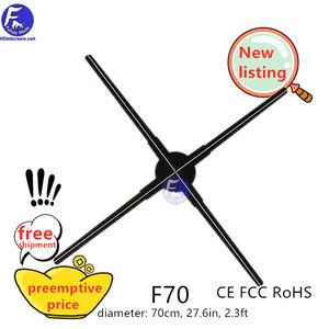 70cm 27,6 in <span class=keywords><strong>2</strong></span>,<span class=keywords><strong>3</strong></span> ft FSP F70 ifan led fan display 3D hologramm led board Wifi App Control Nackt augen 3D hologramm led-anzeige - Product Image 2