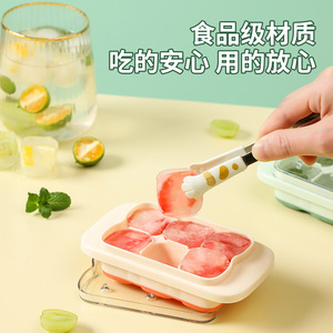 Mini Silicone Ice Cube Molds Square Food Grade Ice Trays For Household Use Green Yellow Pink - Product Image 5
