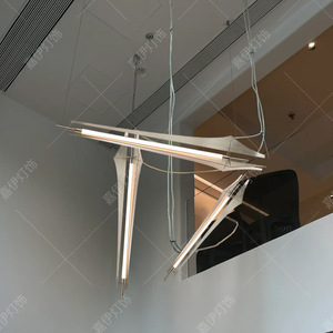 Modern Minimalist Pendant <b>Light</b> Long <b>LED</b> Single Head For Restaurant <b>Bar</b> Office Lighting - Product Image 2