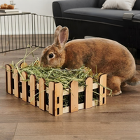 Adorable mangeoire à foin en bois pour lapin cochon d'inde chinchillas hamstes mangeoire à foin maison