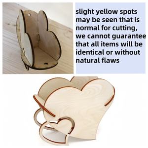 Caja de Regalo Moderna de Madera <span class=keywords><strong>en</strong></span> Forma de Corazón con Cuerda <span class=keywords><strong>para</strong></span> Colgar, Porta Flores y Joyero <span class=keywords><strong>para</strong></span> el Día de la Madre y Decoración de Bodas - Product Image 5