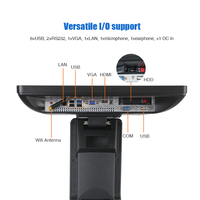 Terminal POS Machine 15.6 pouces Win10 moniteur à double écran capacitif tactile caissier Machine système de point de vente pour les détaillants