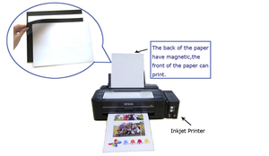 Ppd Có thể in phun Glossy hoặc Matte DIY Magnetic Photo Paper 3x5 4x6 tự dính linh hoạt tấm từ giấy Peel và Stick - Product Image 4