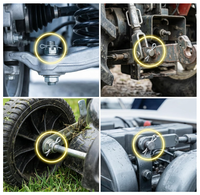Kit d'assortiment de goupilles fendues en acier au carbone, 110 pièces, 8 tailles, pour verrouillage de remorque |   Goupilles fendues et clips de remorquage. Utilisation pour les mécaniciens automobiles