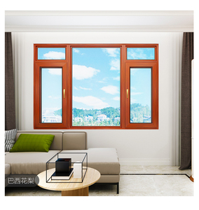 Personnalisé maison résidentielle fenêtre persiennes en verre pas cher portes et fenêtres double <span class=keywords><strong>vitrage</strong></span> avec stores - Product Image 4