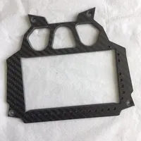CNC personnalisé coupe 3K plaine ou sergé mat ou brillant pièces en Fiber de carbone pour la poignée de roue de course de jeu