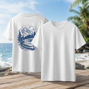 Vente en gros de t-shirts d'été personnalisés pour hommes, col rond, coton, 250 grammes, léger, respirant, cadeau promotionnel, chemises de travail OEM ODM - Product Image 2