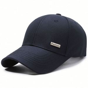 Mens Spring Autumn Sun protection Sports <b>Cap</b> Small Iron Label Simple Atmospheric Dome <b>Plain</b> Baseball <b>Cap</b> - Product Image 4