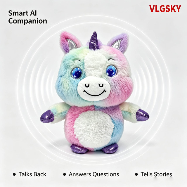 VLGSKY Advanced AI Emotional Companion Robot Toy Voice Chat Intelligent Interaction Wi-Fi App Remote Control Type-C Charging