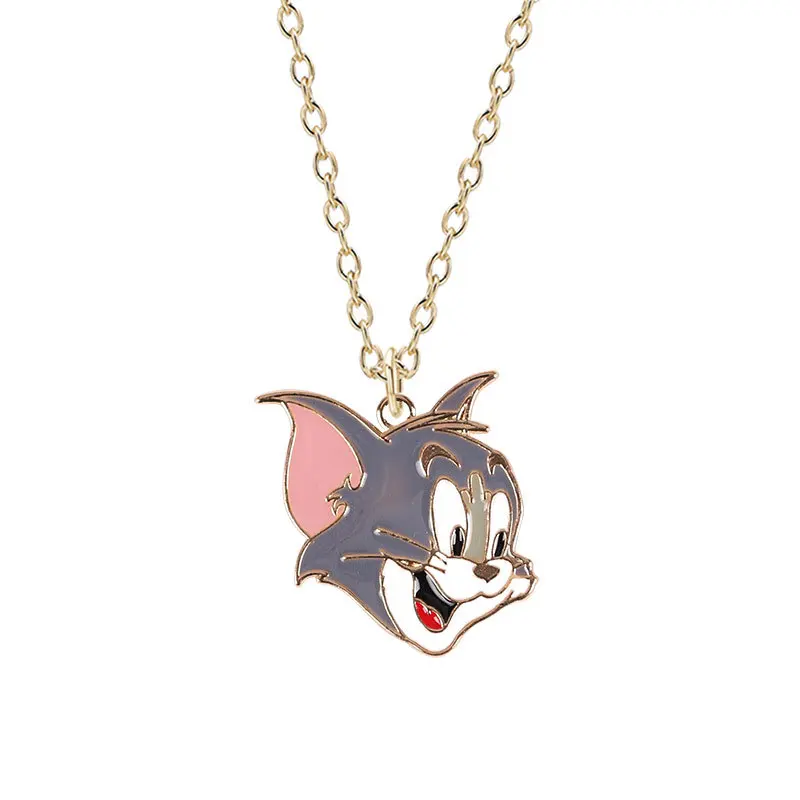 Porte-clés Anime Cartoon Cuit Baked Enamel Zinc Alloy Couple collier Pendentif Accessoire Chian Cadeau pour Femme Fille