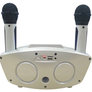 QQMic All-In-One <b>Karaoke</b> <b>Machine</b> 8 Speaker With Dual Microphones Touch And Knob Control Stereo Sound - Product Image 3