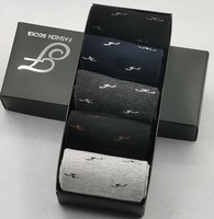 Coffret Cadeau de Noël Chaussettes Habillées Homme Tendance Chaussettes en Coton Chaudes Hiver