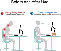 Support de moniteur en bambou 2 niveaux Riser Fournitures de bureau Accessoires de rangement de bureau Bureau Bureau et ordinateur portable