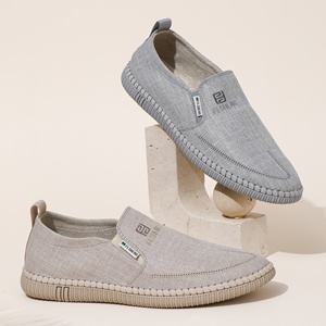 Nouvelles Chaussures de Course en Toile Souple 2026 au Design Personnalisé avec Semelle en Caoutchouc Concept Pieds Nus, Style <span class=keywords><strong>Espadrille</strong></span> Mocassin Tendance pour Hommes - Product Image 3
