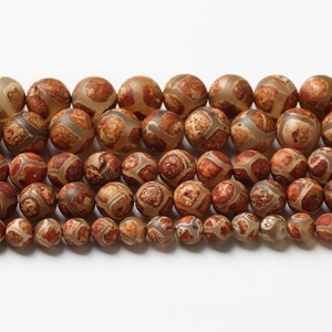 2025 di vendita calda antico rosso <span class=keywords><strong>agata</strong></span> da calcio 6-10mm <span class=keywords><strong>pietra</strong></span> naturale perle sciolte braccialetto semilavorati tibetani Dzi perline per fare da te - Product Image 6