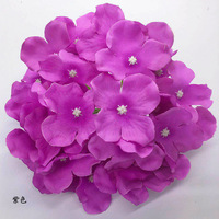 Mahkota Bunga Hydrangea Buatan Sutra Ukuran 16cm, 27 Kelopak, Bunga Besar
