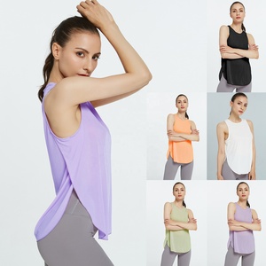 New Fashion <strong>Women</strong> Sleeveless Solid <strong>Loose</strong> Yoga Quick Dry <strong>Vest</strong> Breathable tank <strong>Top</strong> Fitness Sport <strong>Vests</strong> - Product Image 1