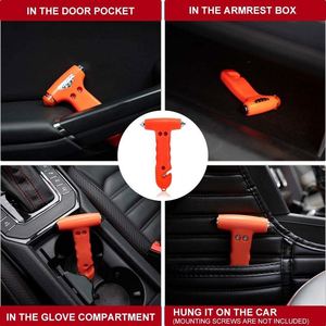 2-in-1 Self-Driving Emergency <b>Tool</b> Multifunctional Aluminum Alloy <b>Fire</b> Escape Breaker Car Safety Window Hammer Interior Kits - Product Image 4