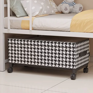 Boîte de <span class=keywords><strong>rangement</strong></span> de vêtements de grande capacité avec roues panier organisateur de <span class=keywords><strong>sous</strong></span>-<span class=keywords><strong>lit</strong></span> mobile anti-poussière pour vêtements et jouets <span class=keywords><strong>coffre</strong></span> de tri - Product Image 3