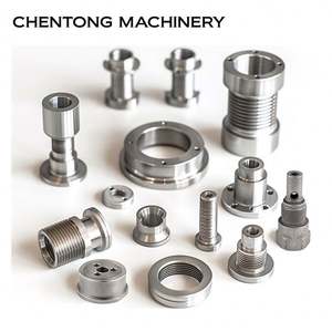 Pièces métalliques usinées CNC de précision, tournées, en aluminium, acier, acier inoxydable avec perçage, laiton - Pièces métalliques personnalisées de haute qualité - Product Image 2