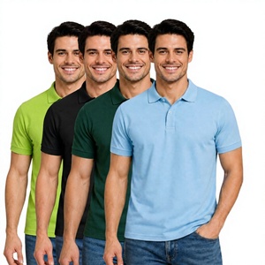 Men's <b>Half</b> <b>Sleeve</b> Casual <b>T</b> <b>Shirts</b> Solid 100% Cotton Knitted 180g Standard Length Regular Fit Polo <b>Shirt</b> Custom Logo Golf <b>Shirt</b> - Product Image 4