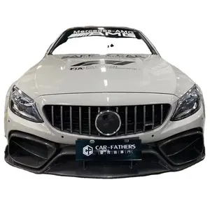 Mercedes Benz W205 C63/C63S AMG GTX Coupe Carbon Fiber Front Lip.