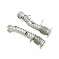 Tuyau de descente direct personnalisé en acier inoxydable pour BMW M760i M760Li G12 LCI 6.6T V12 2019-2022, tuyau de test, amélioration de puissance de la tête d'échappement