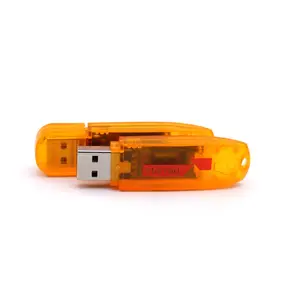 Unidade USB de plástico transparente para polegar, chave USB para disco USB com logotipo personalizado, 1GB, 2GB, 4GB, 8GB, 16GB, colorido, abs, atacado