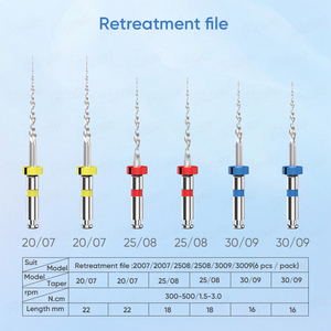 Набор эндодонтических файлов для корневых каналов, 6 шт., ротационные, термоактивные, из NiTi сплава, для использования с эндомотором - Product Image 6
