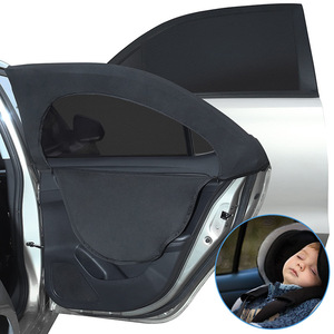 Pare-soleil de porte latérale de <span class=keywords><strong>voiture</strong></span> à double couche avec fermeture éclair, pare-soleil de fenêtre de <span class=keywords><strong>voiture</strong></span> en maille anti-<span class=keywords><strong>UV</strong></span> - Product Image 2